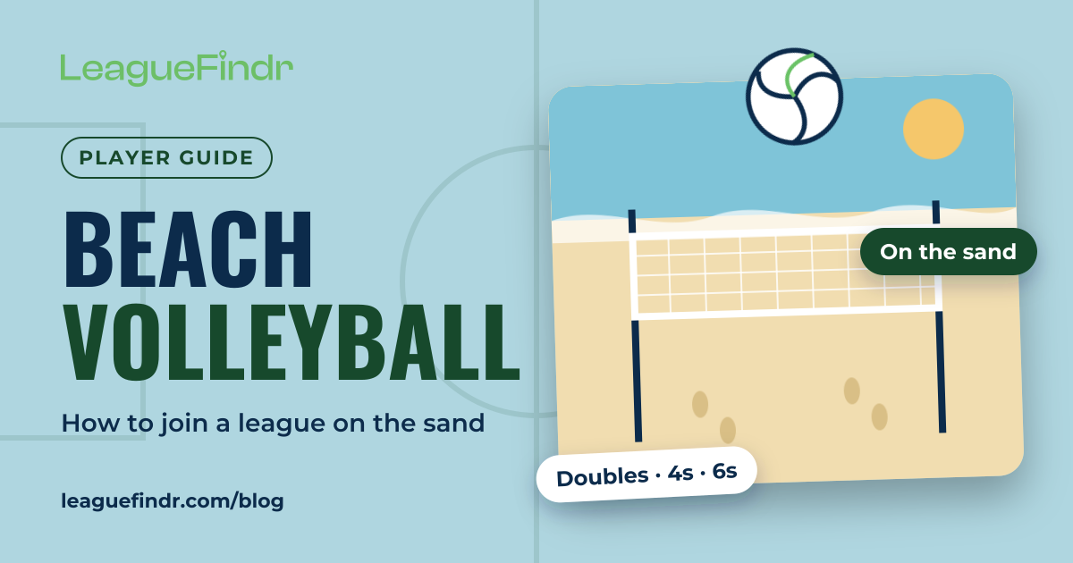 Beach volleyball: a player guide cover for leagues on the sand across Los Angeles
